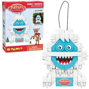 BRICKCRAFT Bumble Abominable Snowman Building Block Kit Christmas Ornament 73 PC